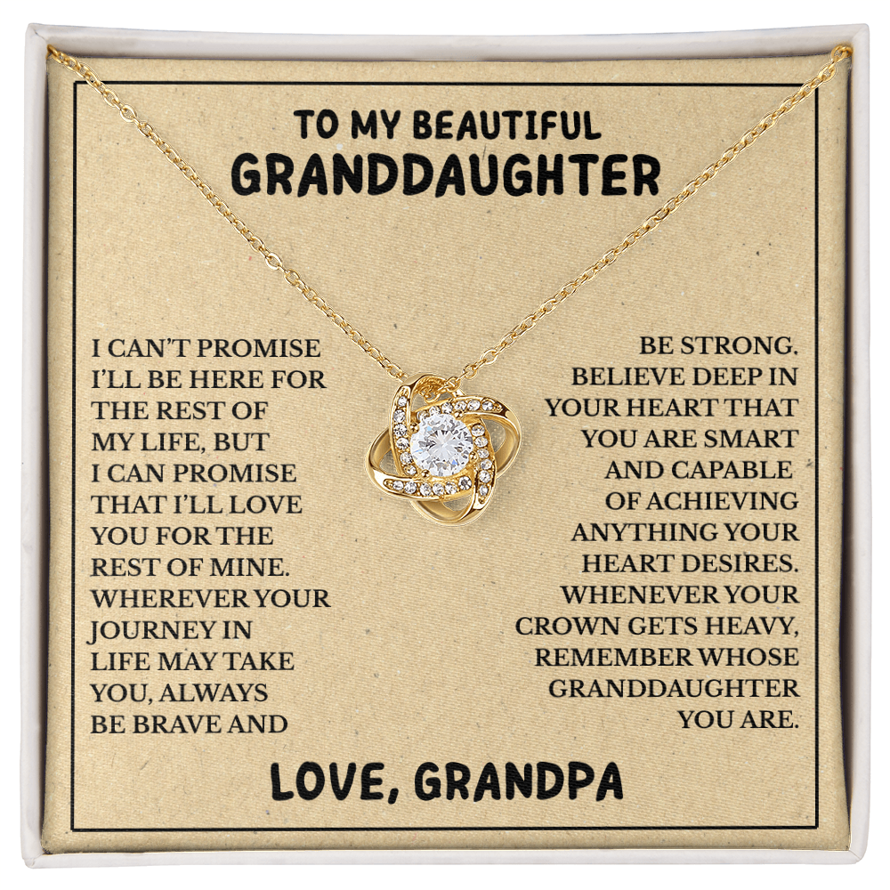 To My Beautiful Granddaughter - Always Be Brave And Be Strong