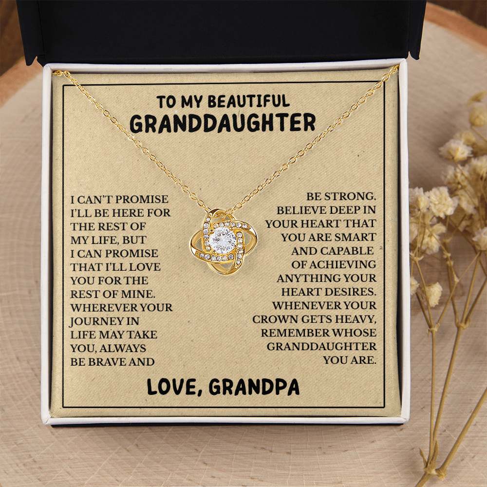 To My Beautiful Granddaughter - Always Be Brave And Be Strong