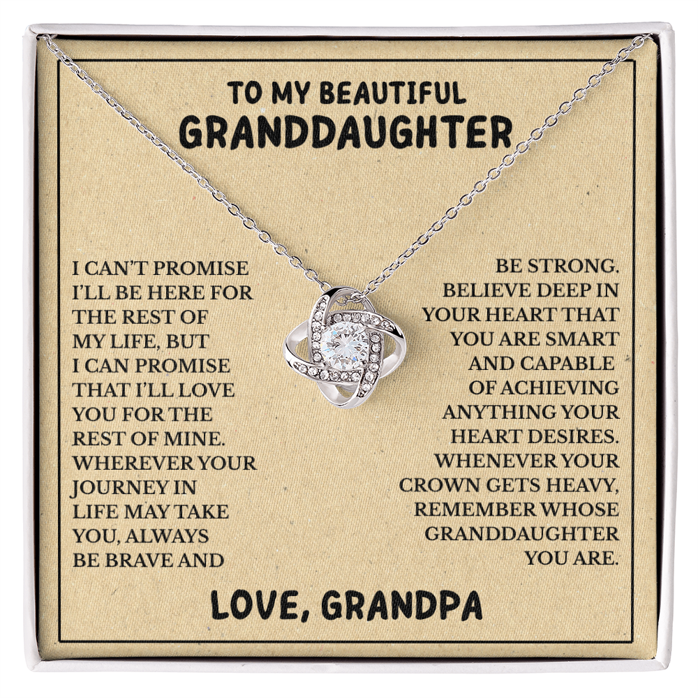 To My Beautiful Granddaughter - Always Be Brave And Be Strong