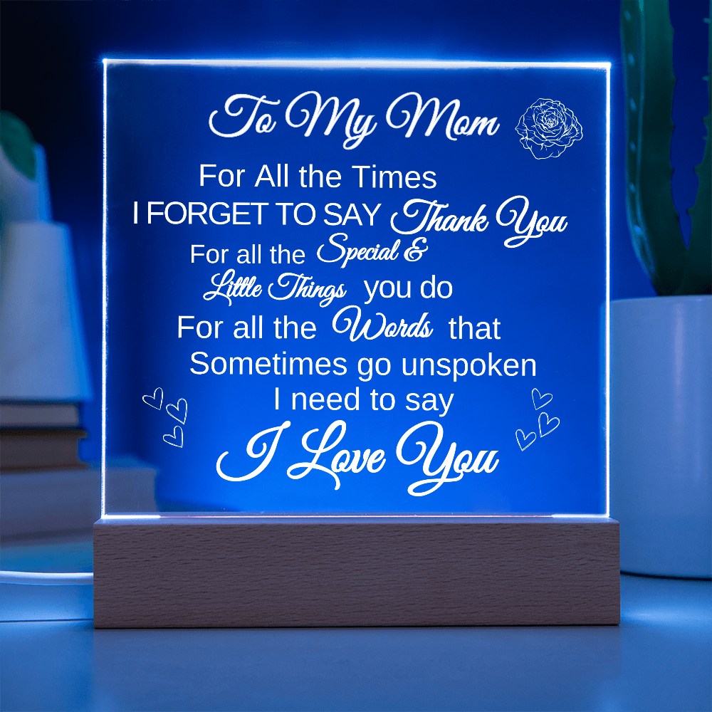 For Mom Acrylic plaque