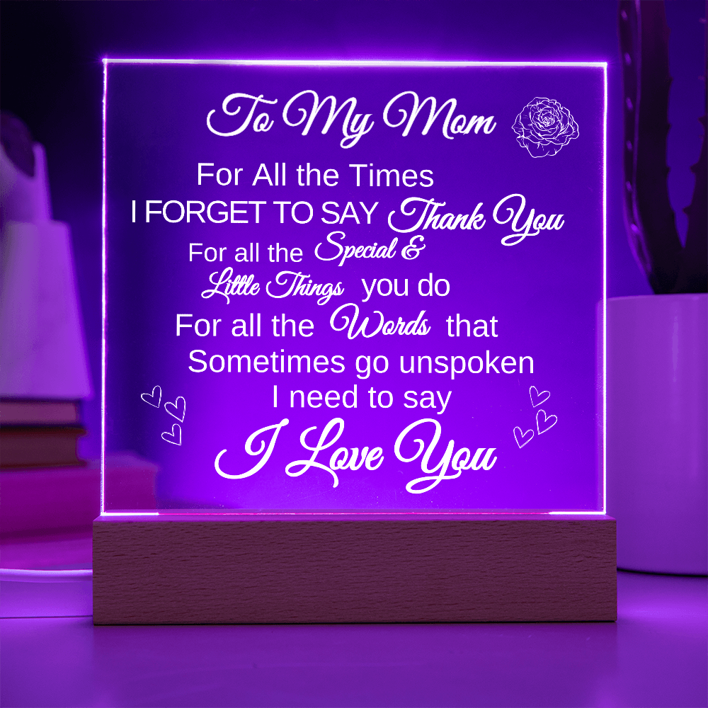 For Mom Acrylic plaque