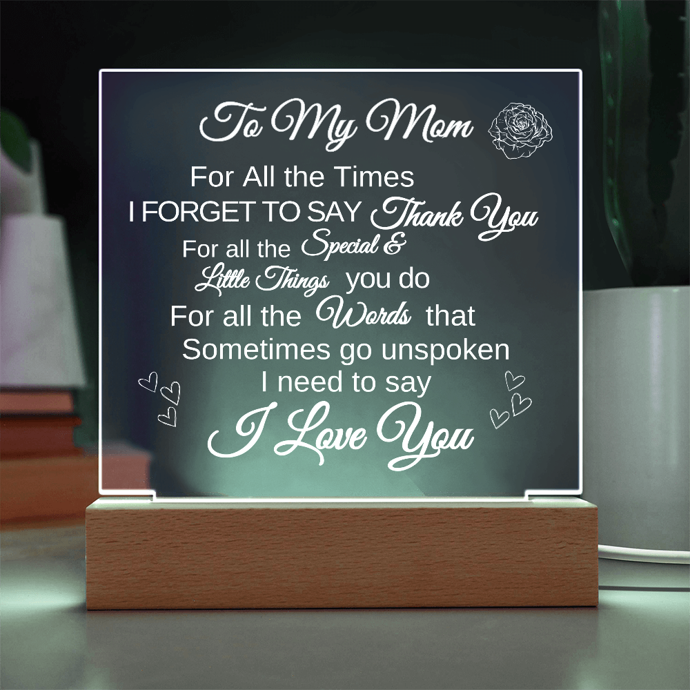 For Mom Acrylic plaque