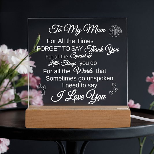 For Mom Acrylic plaque