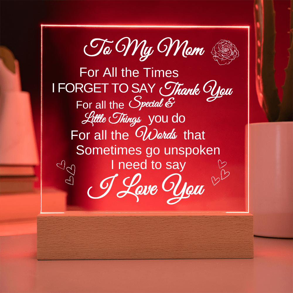 For Mom Acrylic plaque